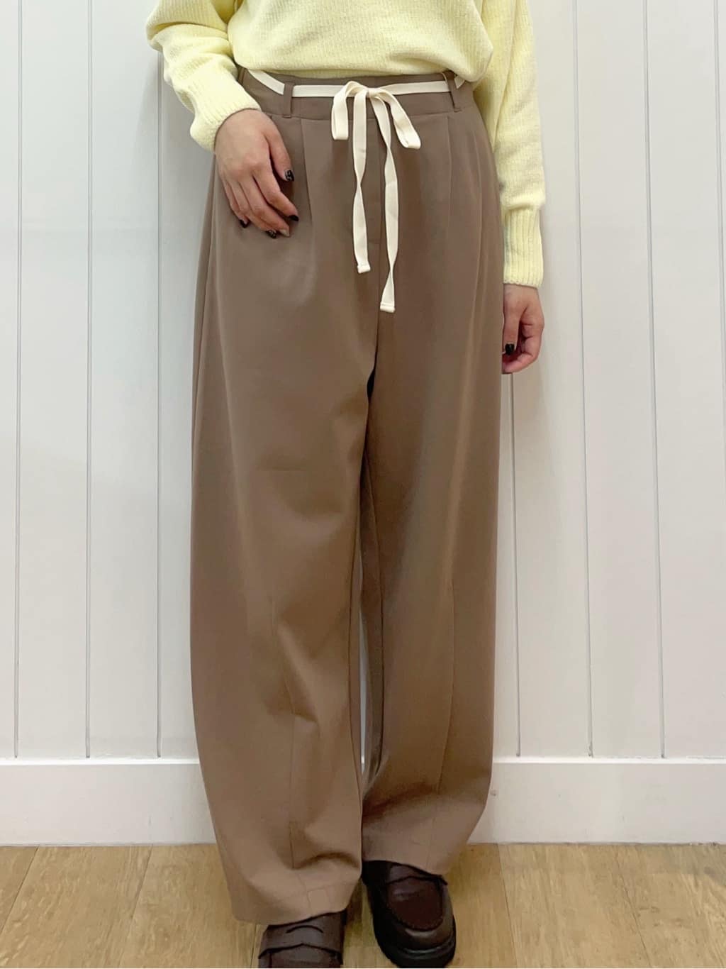 Mayaさんの「Dessin｜【洗える】ハイネックベロアモールニット」を使ったコーディネート