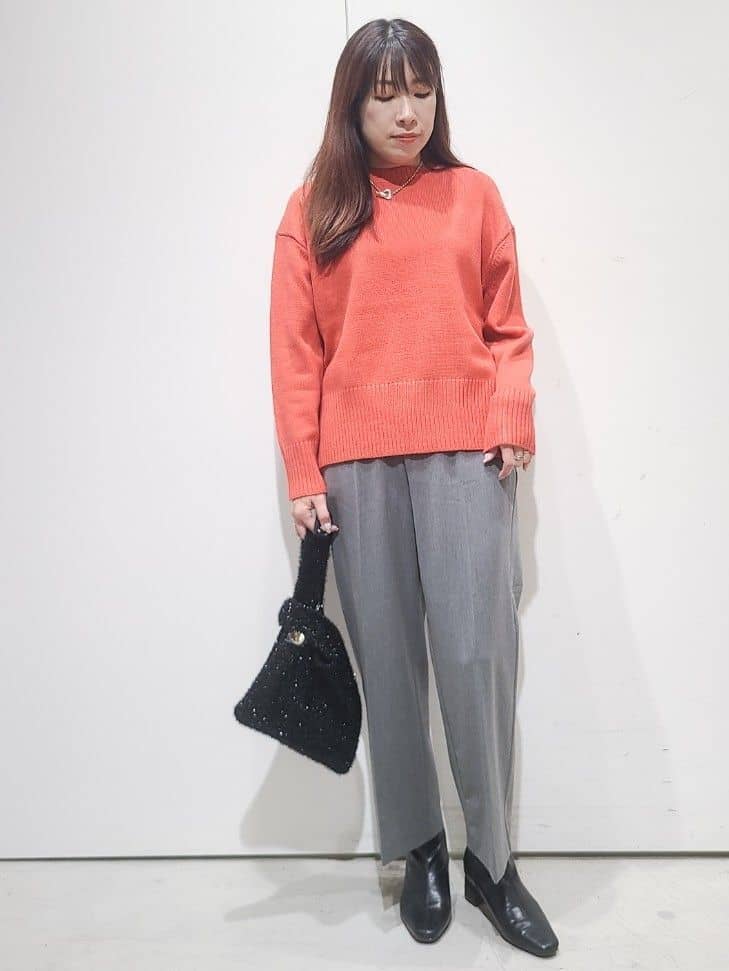 hmさんの「OPAQUE.CLIP｜ウォームタッチ イージーワイドパンツ【洗濯機洗OK／ストレッチ】≪SS～LL≫」を使ったコーディネート