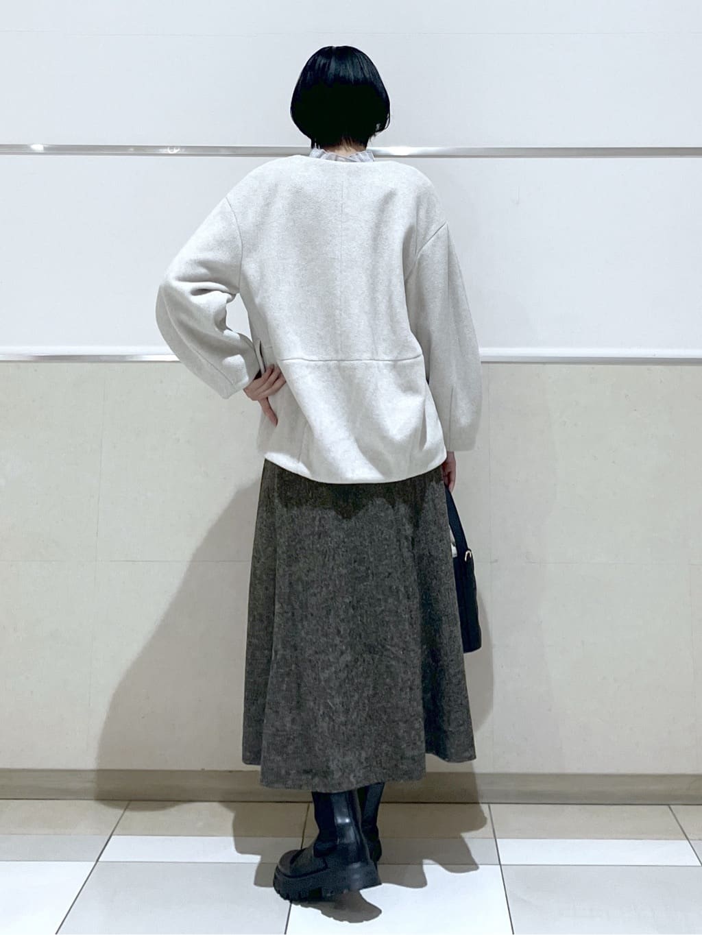 eriko さんの「Dessin｜【洗える】オーガンジーフリルニット」を使ったコーディネート