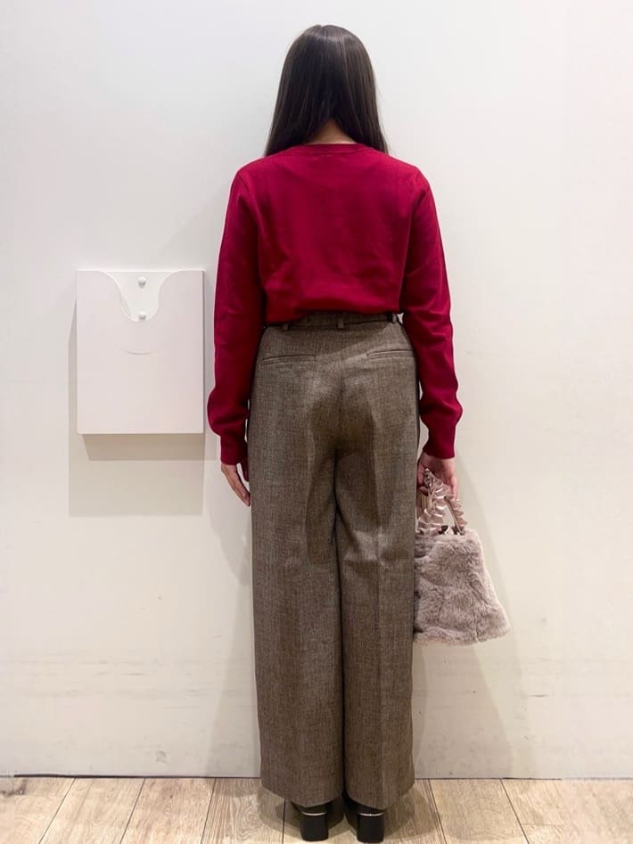 Ririさんの「index｜ビジュークルーネックカーディガン【洗濯機OK】」を使ったコーディネート