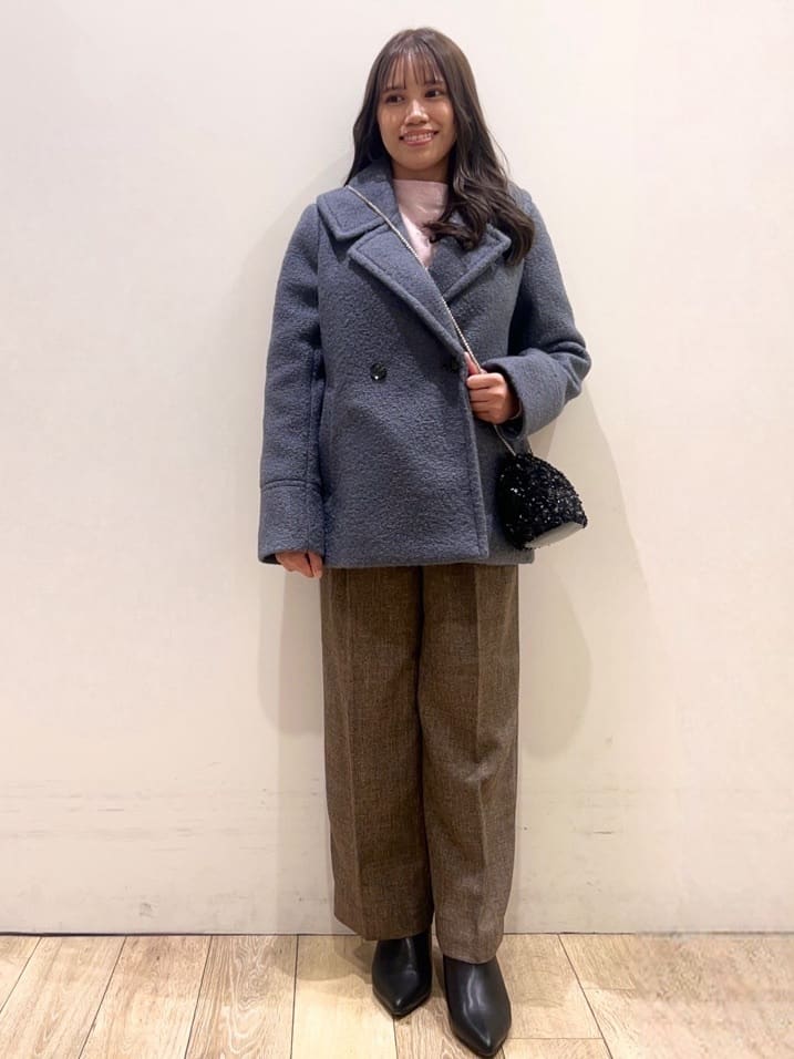 Ririさんの「index｜ブークレミドルコート【洗える】」を使ったコーディネート