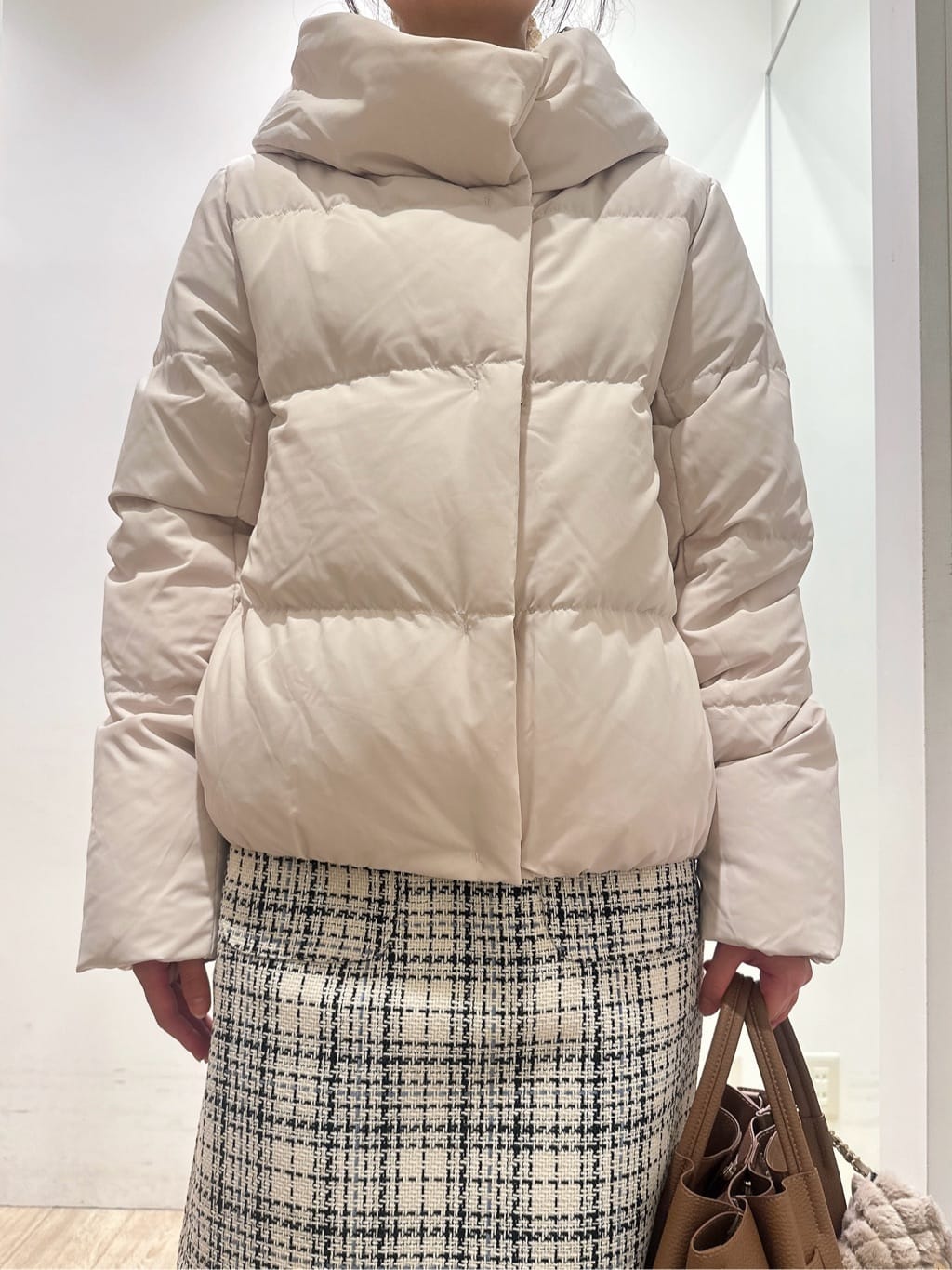 MOMOさんの「index｜KAWADAダウンショートコート【撥水／洗濯機OK／静電気防止裏地】《XS～LL》」を使ったコーディネート