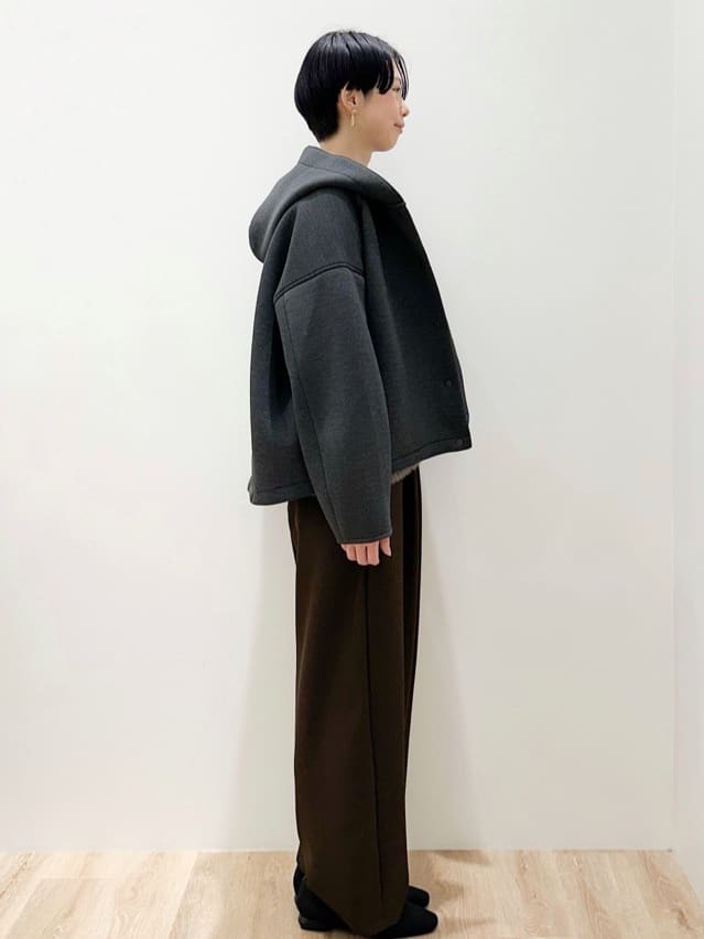 yurieさんの「OPAQUE.CLIP｜アート柄シャギーニット【洗濯機OK】」を使ったコーディネート