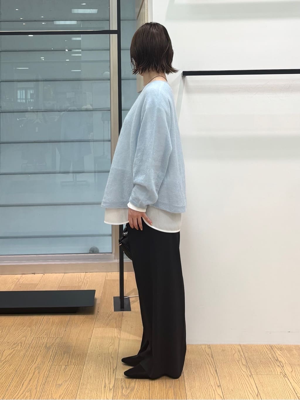 asamiさんの「INDIVI｜【キッドモヘヤ素材】ラウンドヘムニット」を使ったコーディネート
