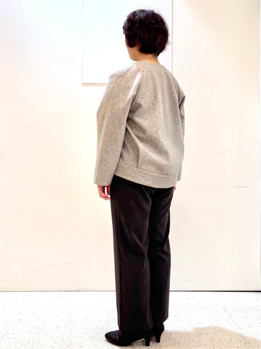 ヤスコさんの「Reflect｜【選べる6色／長く着られる◎】ボートネックニット」を使ったコーディネート