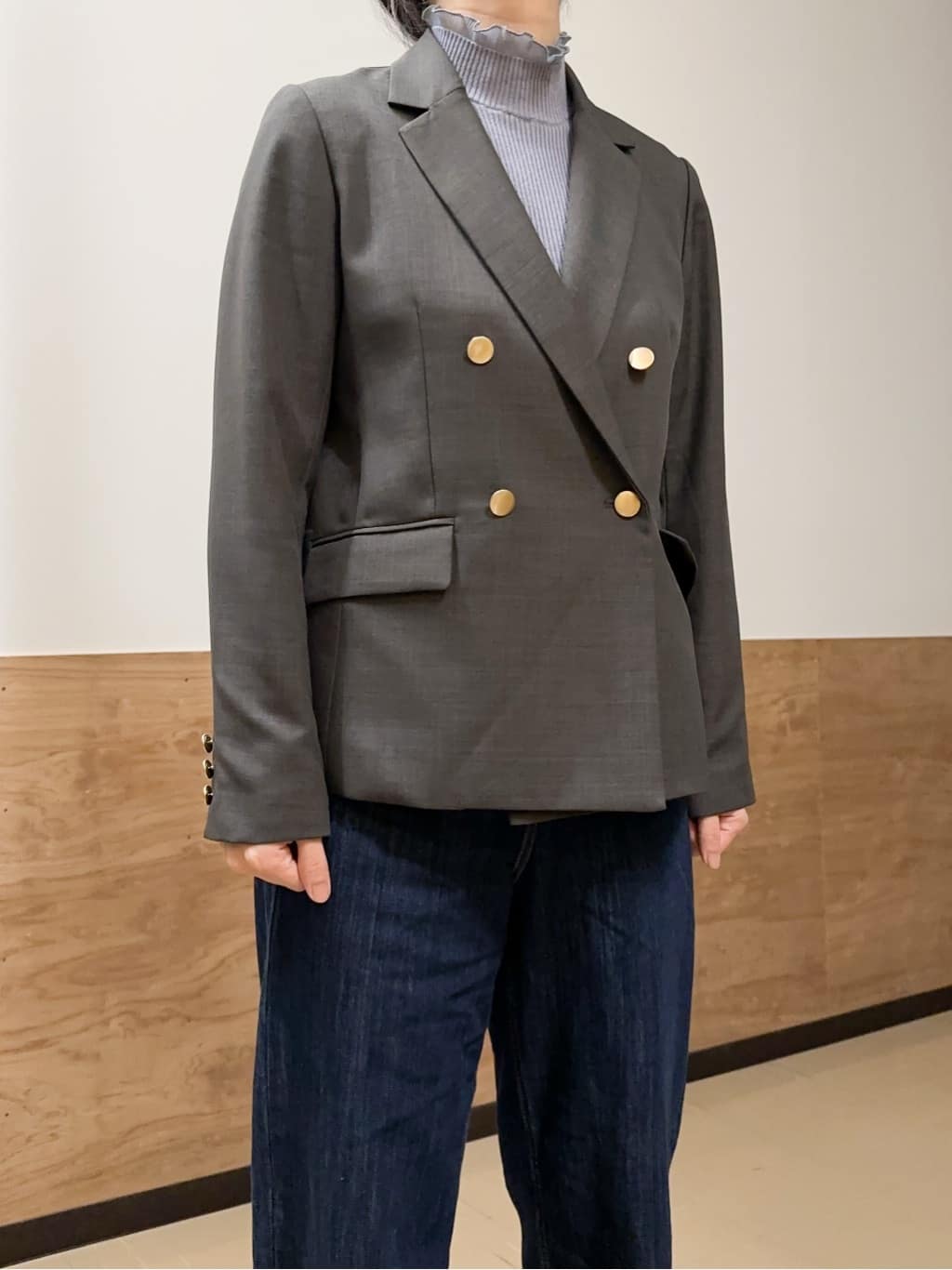 すーさんの「grove｜【カセット服】ダブルブレストテーラードジャケット」を使ったコーディネート