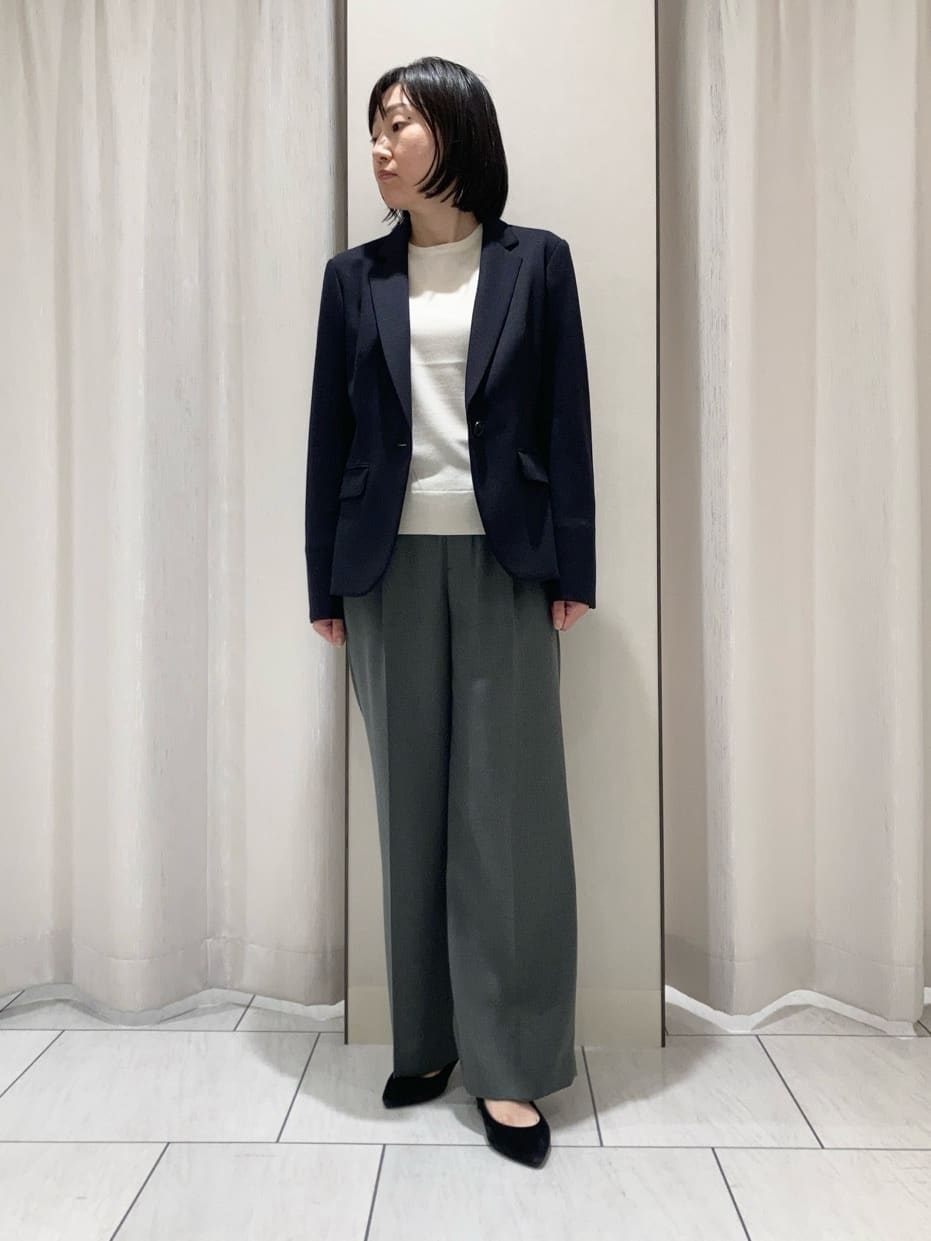 わたなべさんの「UNTITLED｜【アンサンブル可/洗える/ウール100%】クルーネックウールニット」を使ったコーディネート