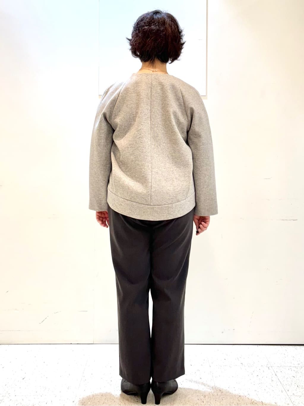 ヤスコさんの「Reflect｜【選べる6色／長く着られる◎】ボートネックニット」を使ったコーディネート