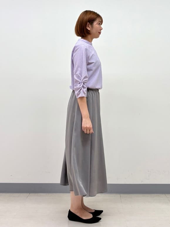 まいこさんの「INDIVI｜【UVケア／吸汗速乾】スリーブデザインブラウス」を使ったコーディネート