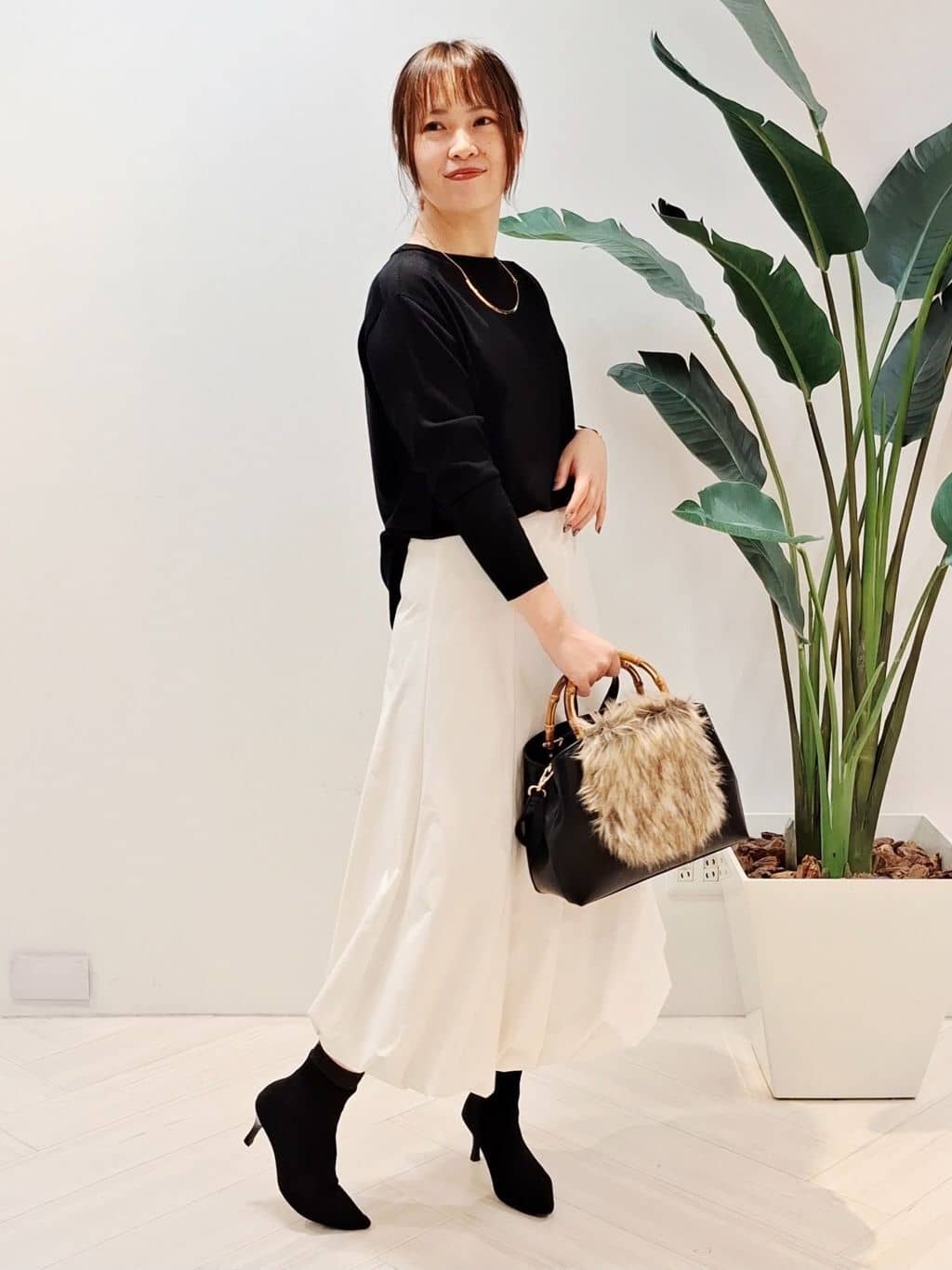 YuKaRiさんの「UNTITLED｜【8色展開/体型カバー】魅せるタイムレスニット」を使ったコーディネート
