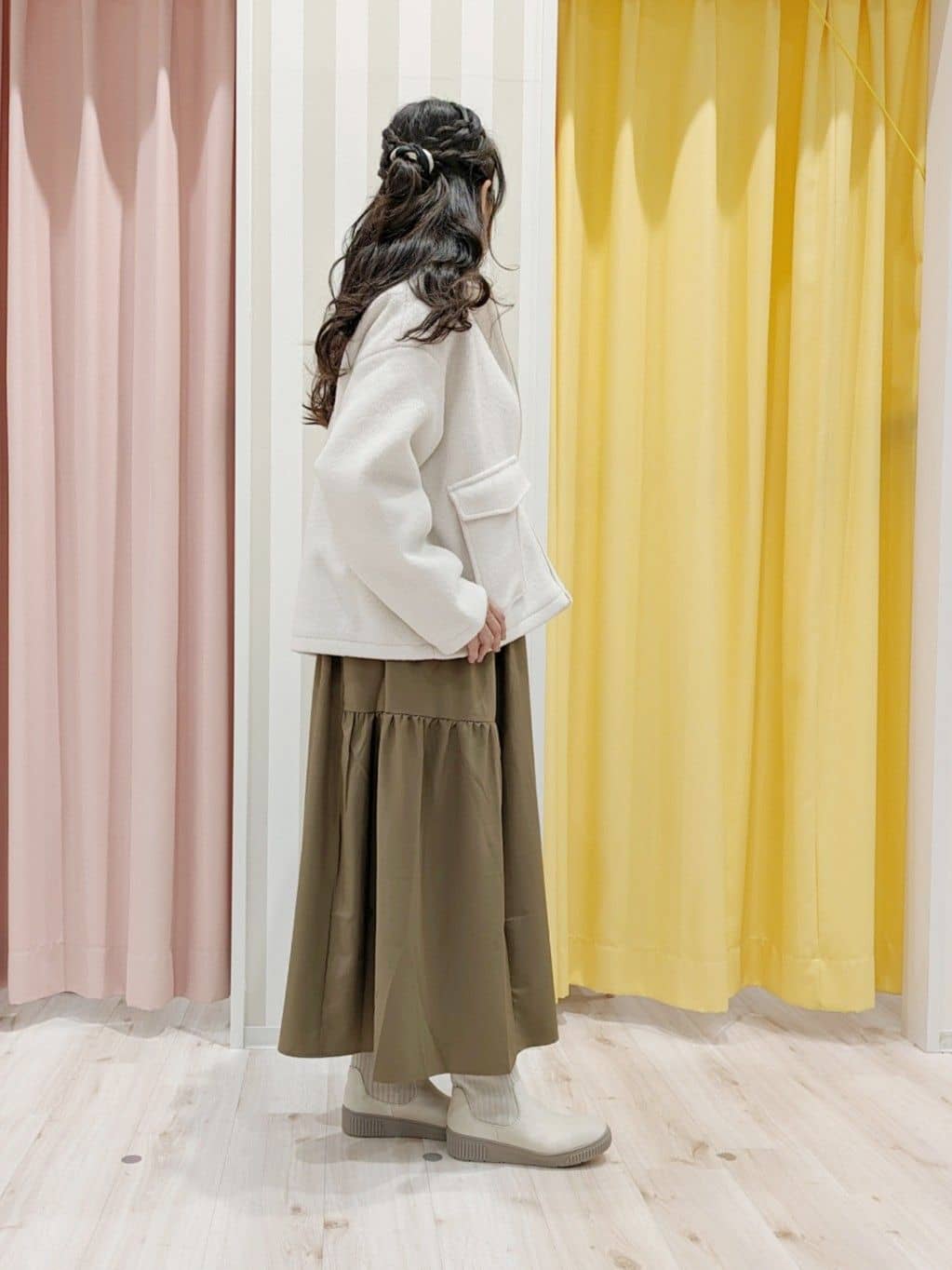 かずみさんの「SHOO･LA･RUE｜ビッグボールチェーンネックレス」を使ったコーディネート