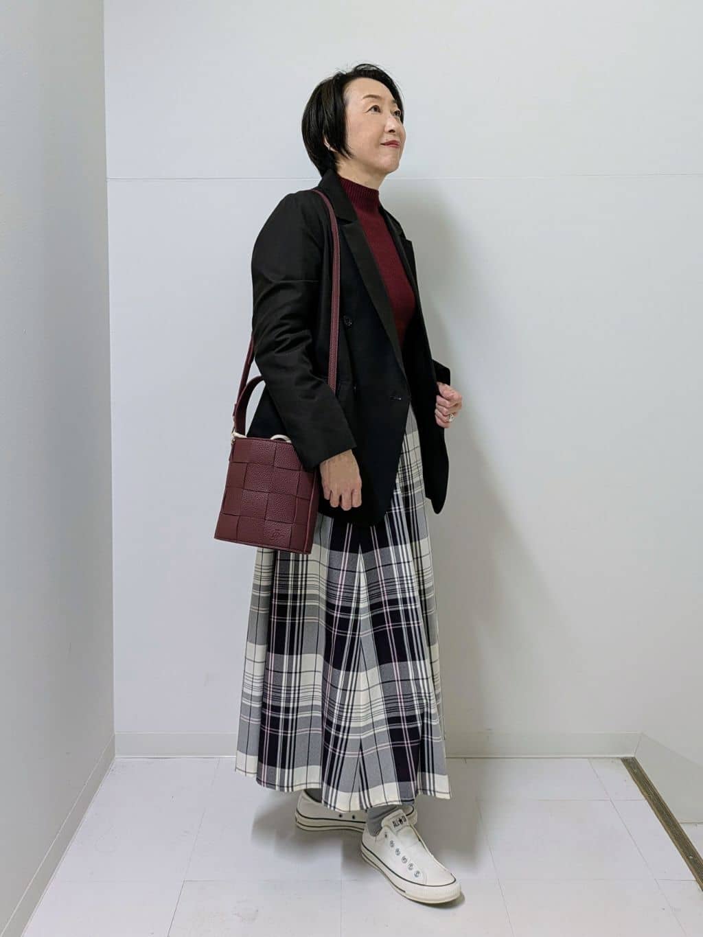 Asaさんの「Dessin｜【洗える】リブタートルネックニット」を使ったコーディネート