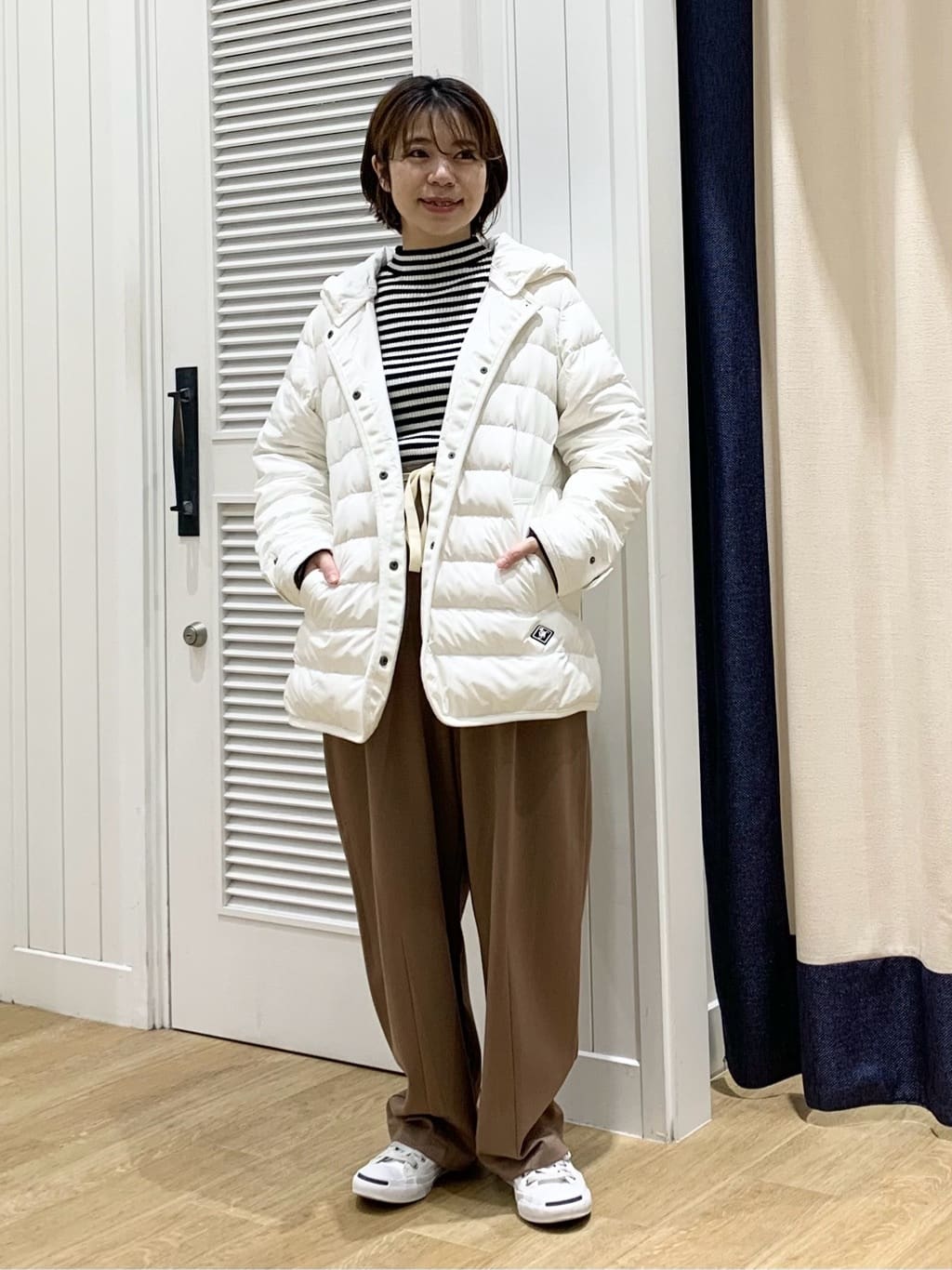 IMARIさんの「Dessin｜【撥水・2WAY】ミュラーダウンコートミドル丈」を使ったコーディネート