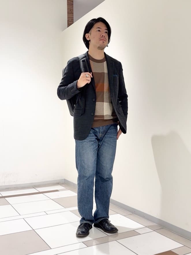 及川さんの「TAKEO KIKUCHI｜【Sサイズ～】ラッセルメッシュ ジャケット」を使ったコーディネート