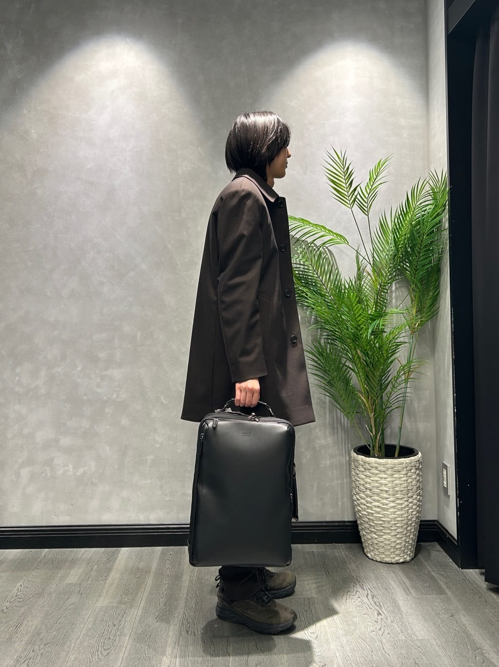 ruiさんの「TAKEO KIKUCHI｜【ダウンライナー付き】メランジ ステンカラー コート」を使ったコーディネート