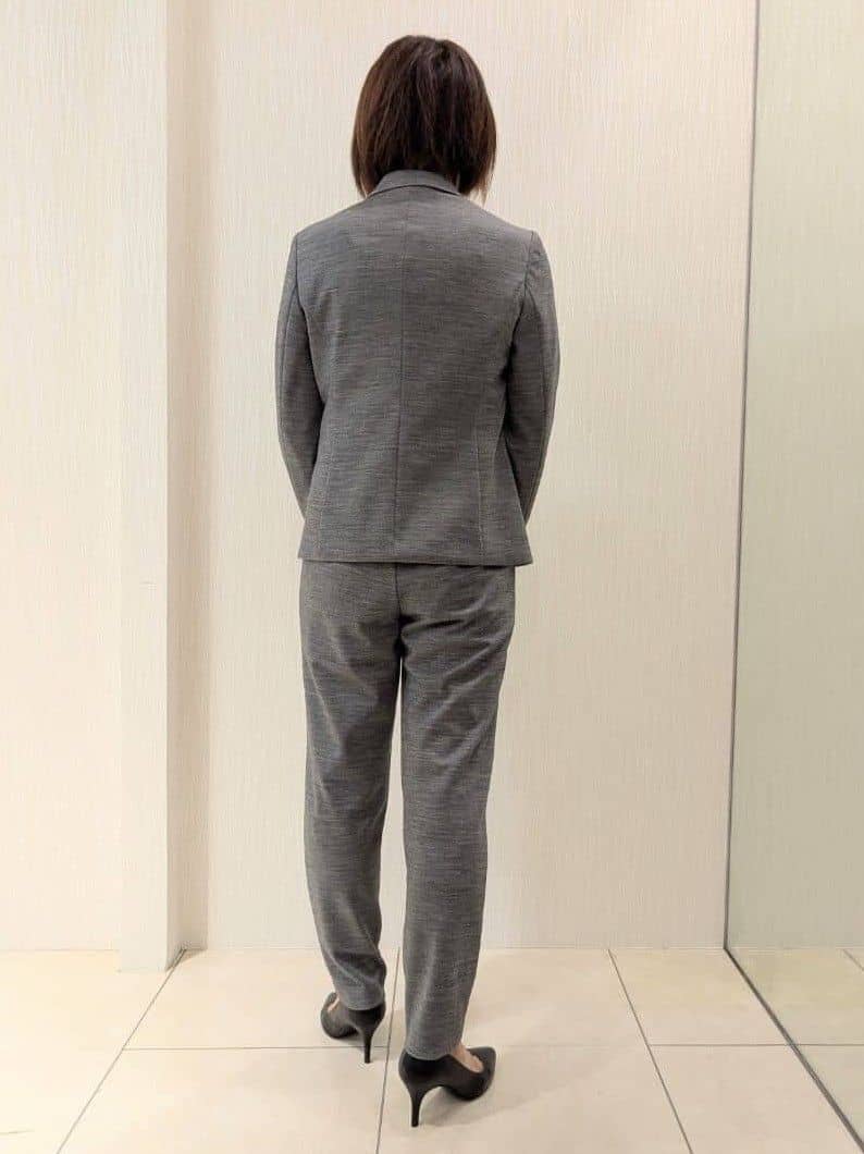 u-macoさんの「UNTITLED｜【洗えるスーツ／ストレッチ】ウール混ジャージ テーラードジャケット」を使ったコーディネート