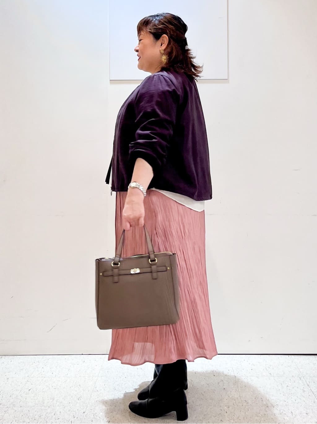 kimmyさんの「Reflect｜【ライトアウター／ゆったり羽織れる／気軽な羽織りに◎】ライトブルゾン」を使ったコーディネート