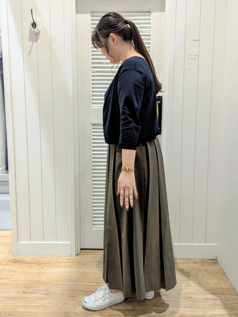 ayakaさんの「Dessin｜【2点セット・洗える】2WAYカーディガン＆キャミソールアンサンブル」を使ったコーディネート