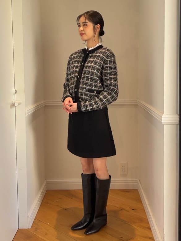 pupiさんの「DRESSTERIOR｜Dhyana．（ディアナドット）&times;金子綾 ロングブーツ」を使ったコーディネート