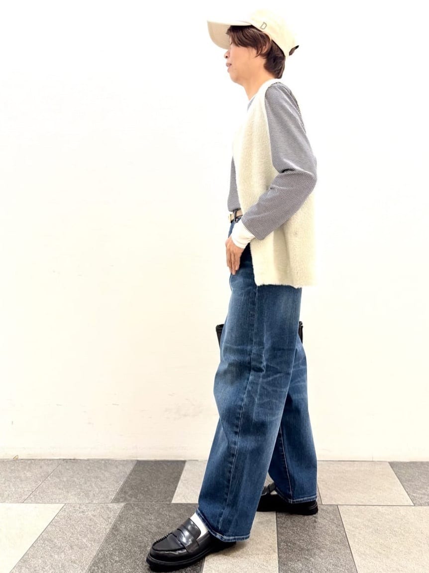 Haruさんの「Dessin｜【洗える】ファーヤーンジップジレ」を使ったコーディネート