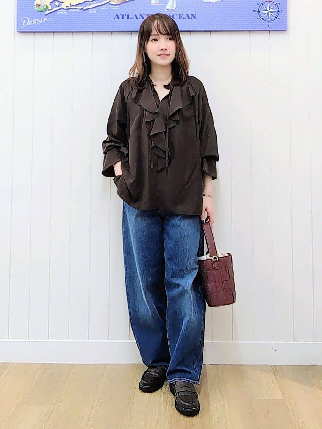itoさんの「Dessin｜【2WAY】メッシュバケツBAG」を使ったコーディネート