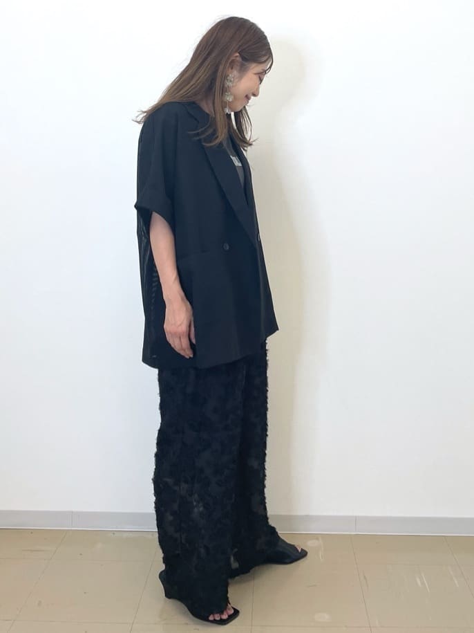 Akiさんの「OPAQUE.CLIP｜メッシュテーラードジャケット【洗濯機洗い可】」を使ったコーディネート