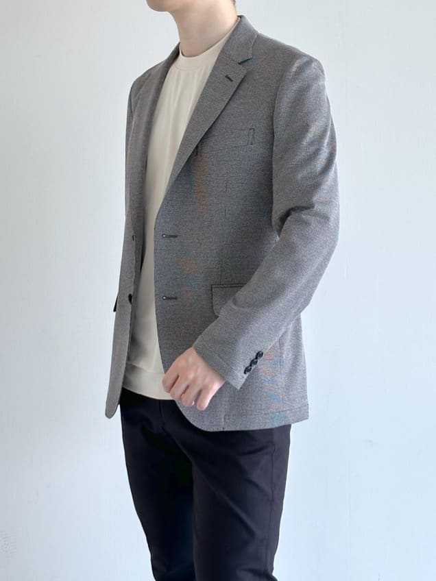 イッシーさんの「TAKEO KIKUCHI｜ピンジャージ 千鳥 ジャケット」を使ったコーディネート