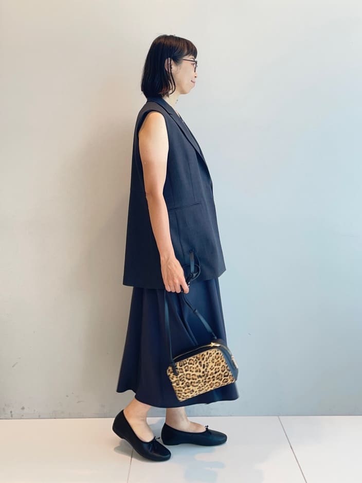 murayamaさんの「INDIVI｜【美シルエット】ノースリーブワンピース」を使ったコーディネート