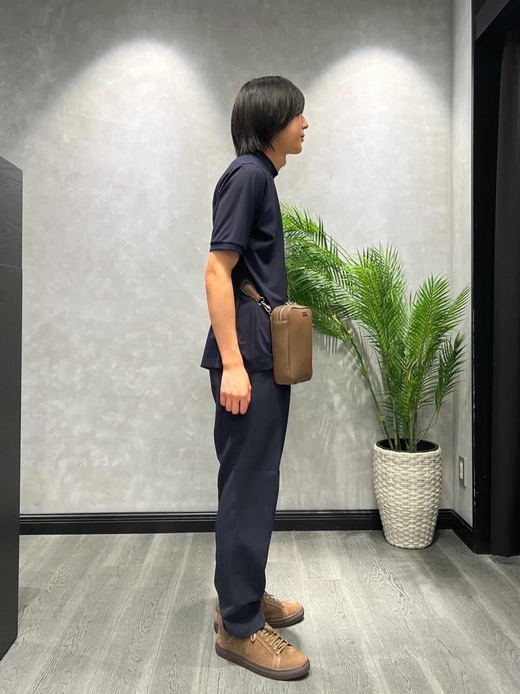 ruiさんの「TAKEO KIKUCHI｜【COOL CITY WEAR】モックネック プルオーバー /接触冷感」を使ったコーディネート