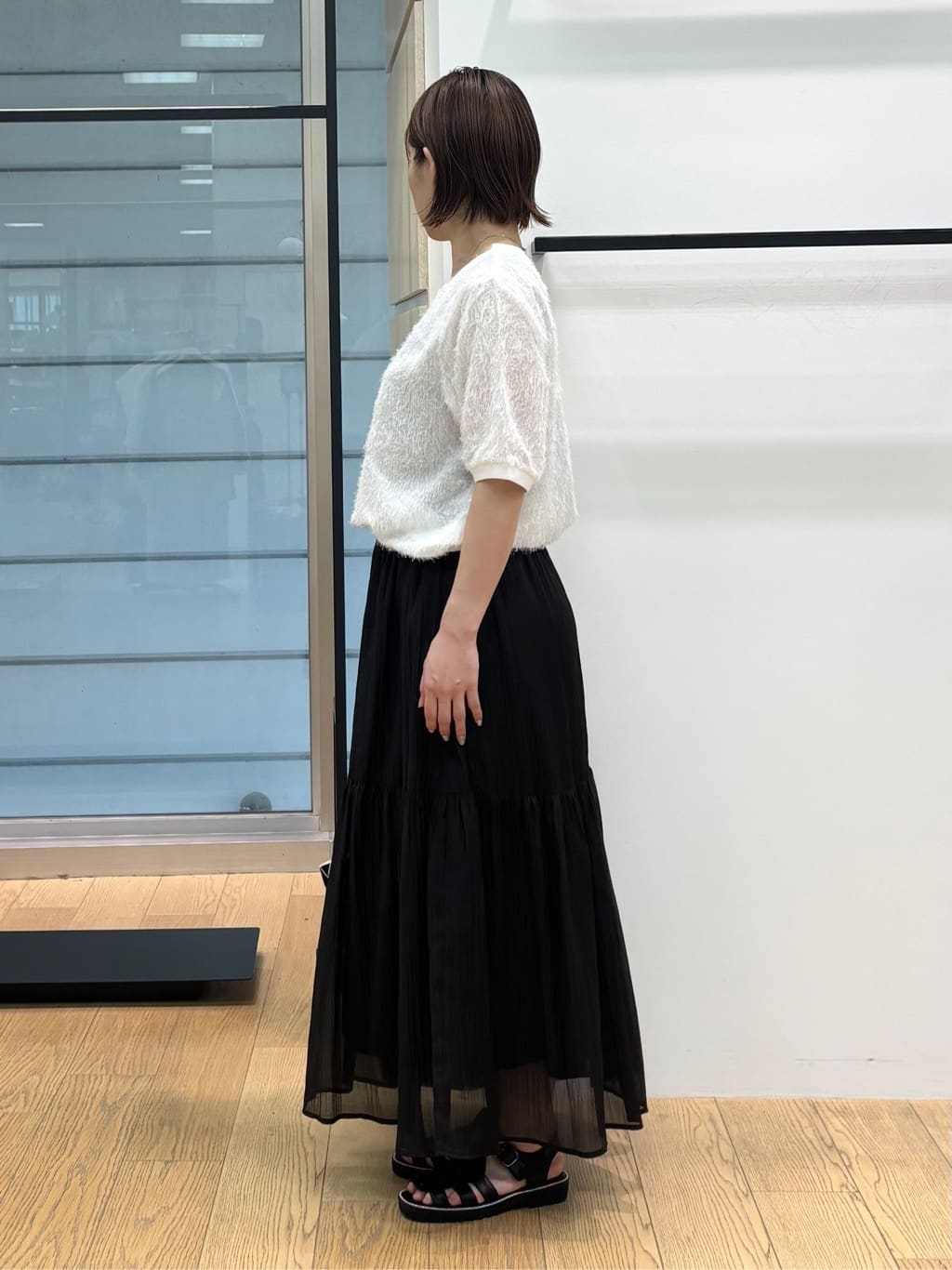 asamiさんの「INDIVI｜ヘアリージャカードトップス」を使ったコーディネート