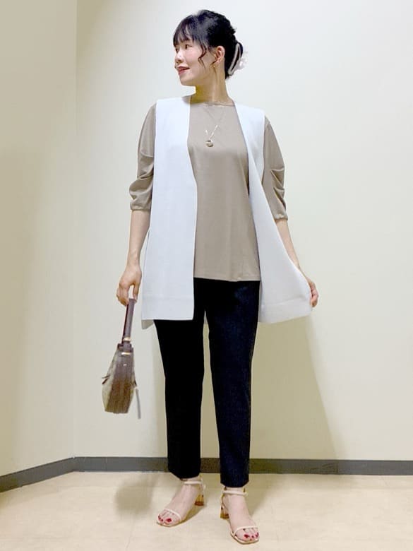  beni_gingerさんの「Reflect｜【私のパンツ／手洗い可】ベーシックテーパードパンツ」を使ったコーディネート