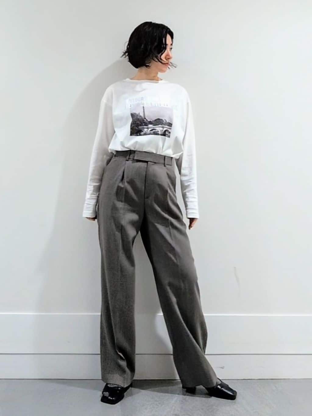 ミズタさんの「UNTITLED｜【セットアップ可】ウールライク ダブルブレストジャケット」を使ったコーディネート