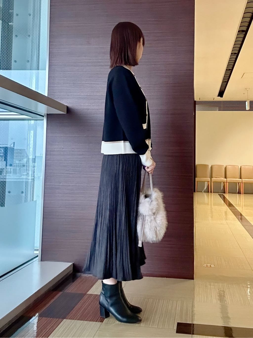 anaさんの「UNTITLED｜【アンサンブル可/ジャケット風】ウールミラノリブカーディガン」を使ったコーディネート