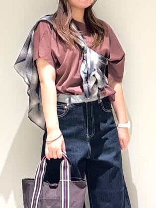 Liriさんの「Dessin｜【洗える】デニムカーブパンツ」を使ったコーディネート