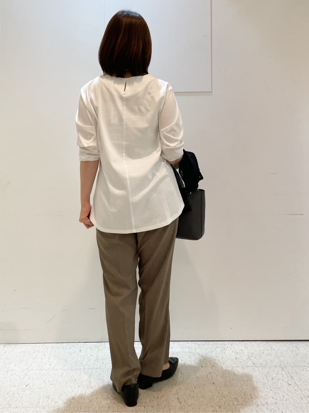 めいさんの「Reflect｜【マシンウォッシュ可】リネンライクフレアパンツ」を使ったコーディネート
