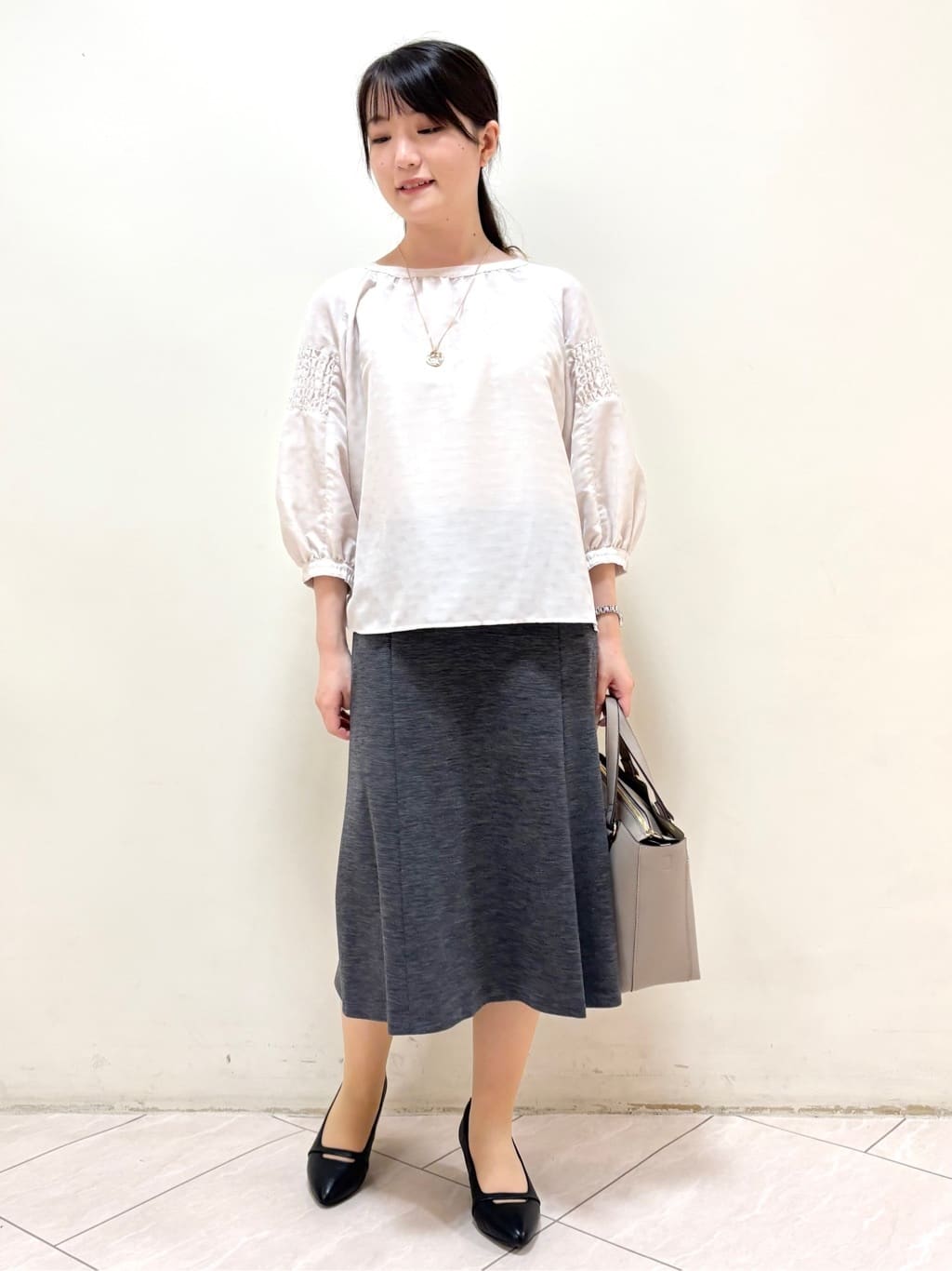 mikiさんの「Reflect｜【一枚で着映える◎】レオパード風ジャカードブラウス」を使ったコーディネート