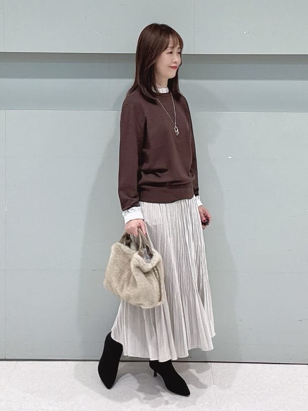 makiさんの「UNTITLED｜【着回しが効く／オンオフアウター】ウールショートコート」を使ったコーディネート