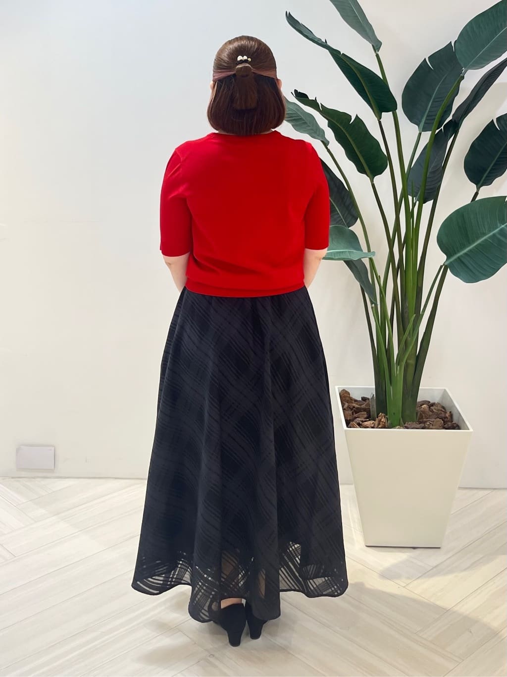 Tomoさんの「UNTITLED｜【アンサンブル可/薄手】ベーシッククルーネックカーディガン」を使ったコーディネート