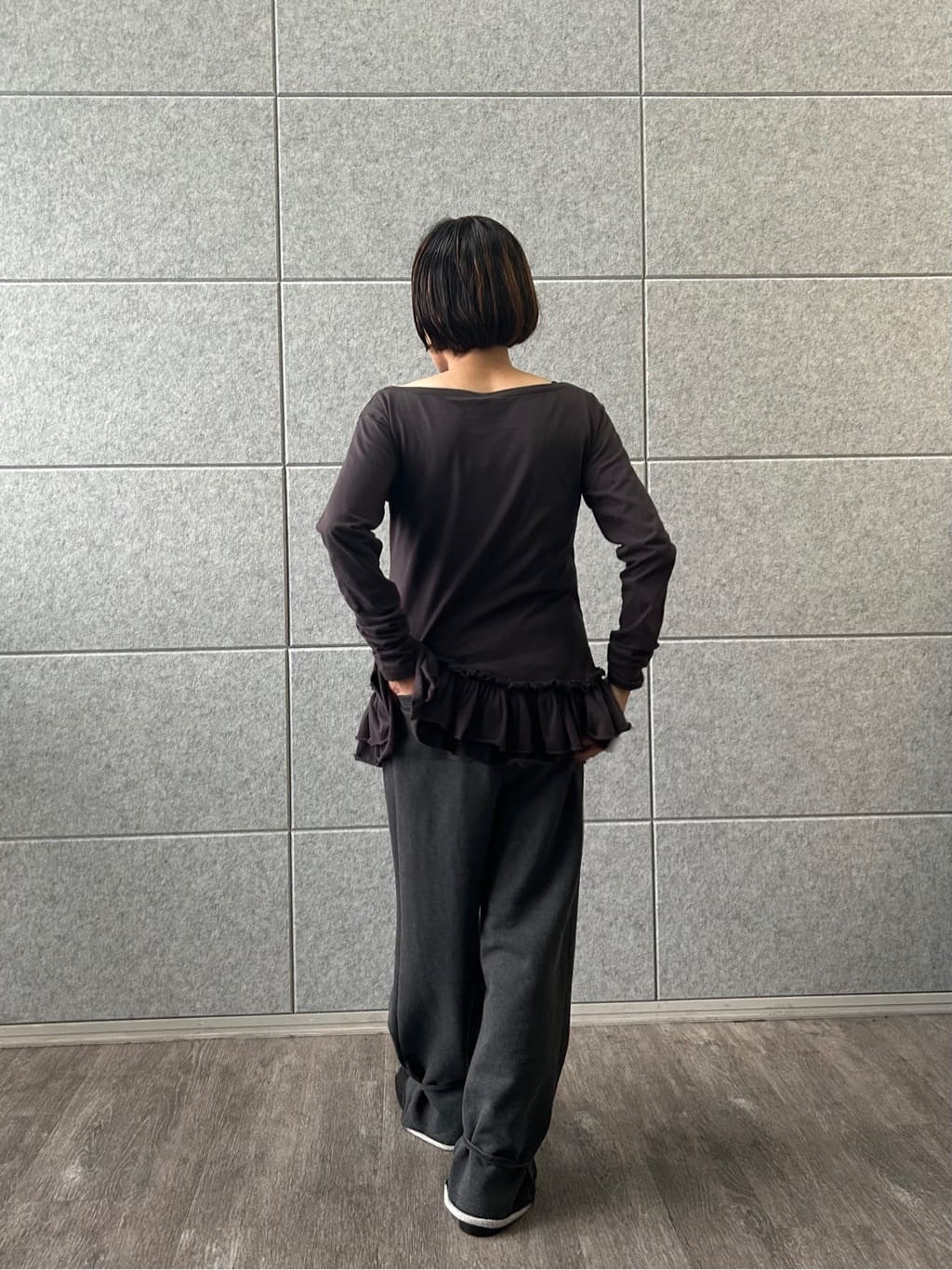 yukoさんの「CODE A｜easy ruffled tee」を使ったコーディネート
