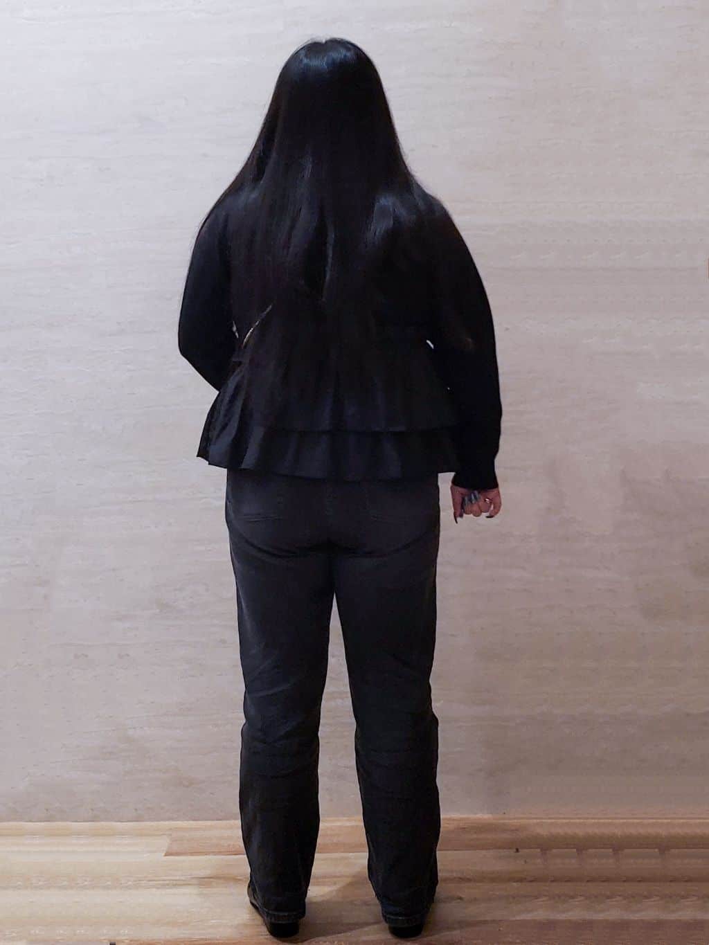ちぃさんの「OPAQUE.CLIP｜フリルドッキングニット【洗濯機OK】」を使ったコーディネート