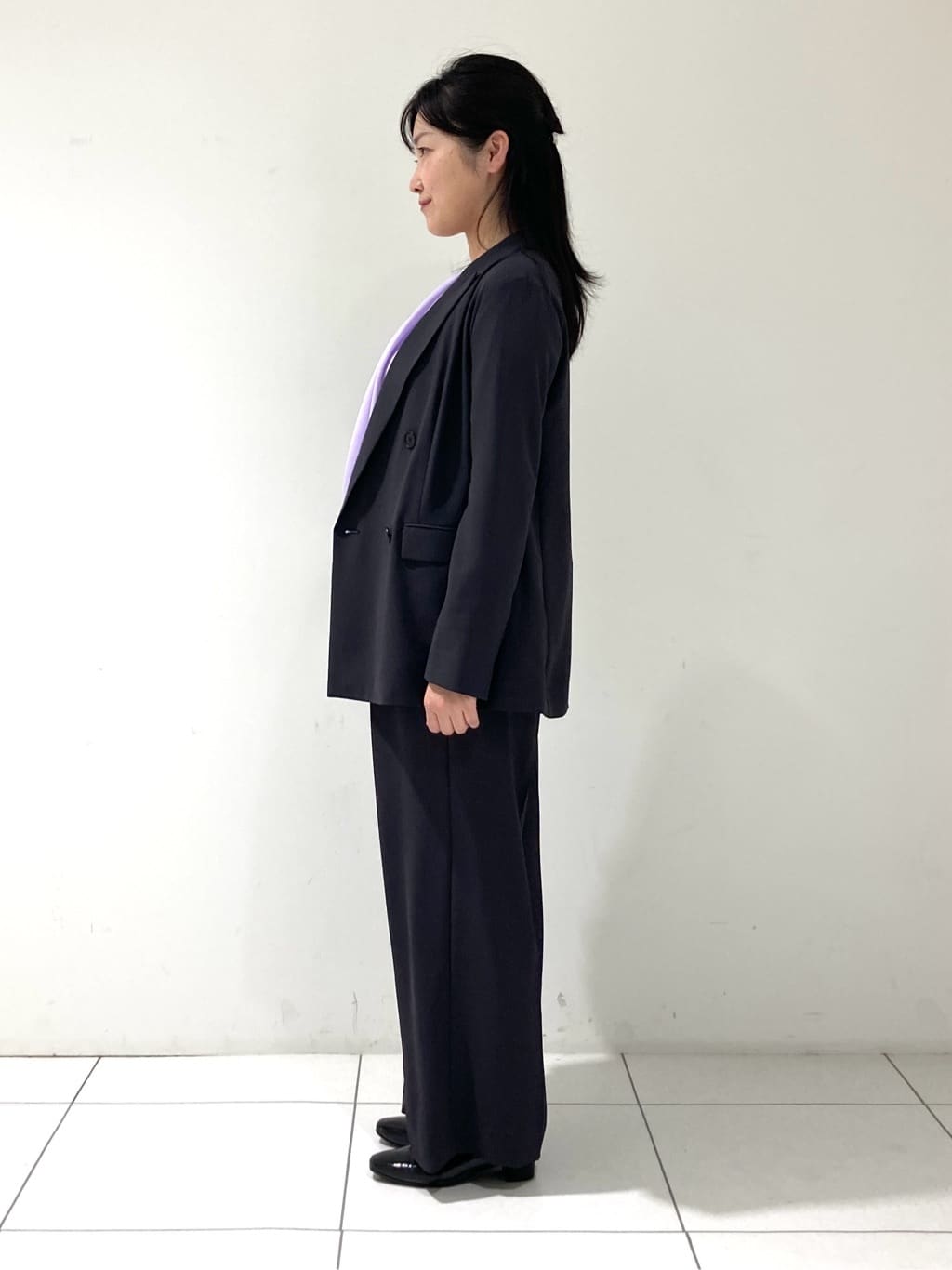 momokoさんの「INDIVI｜【体型カバー／マシンウォッシュ対応】シアージャージトップス」を使ったコーディネート
