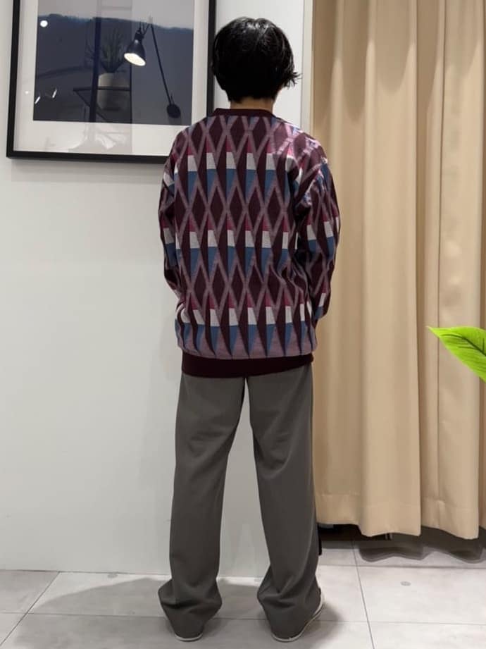 はさんの「THE SHOP TK｜【季節の変わり目に活躍】ニットカーディガン 選べる2デザイン(柄&無地)/洗濯機OK」を使ったコーディネート