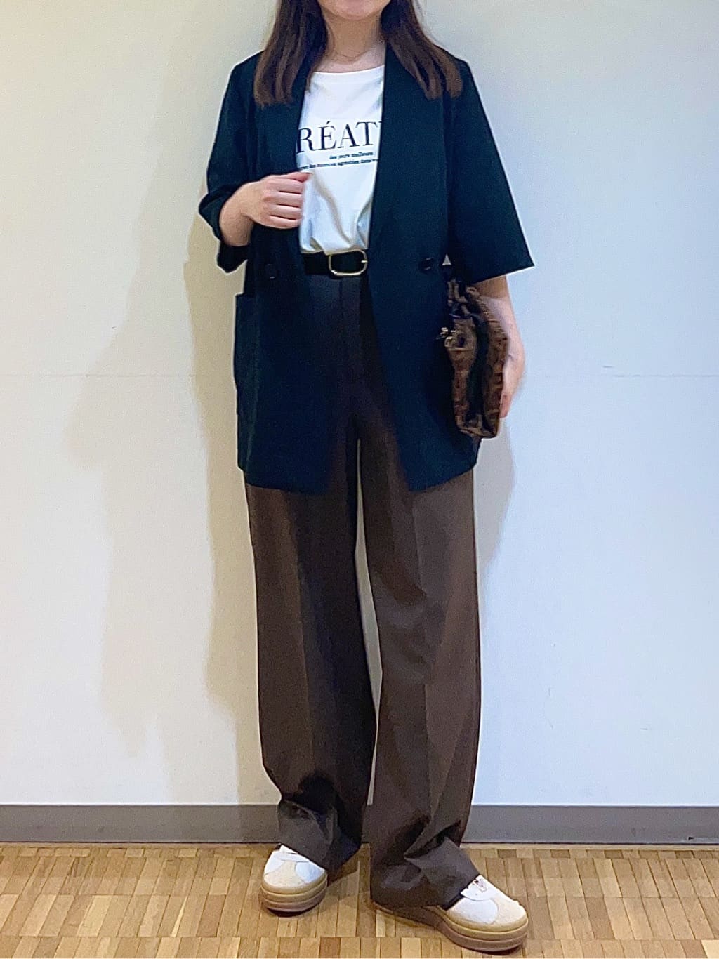 フナキさんの「UNTITLED｜【吸水速乾/洗える】ハーフスリーブジャケット」を使ったコーディネート