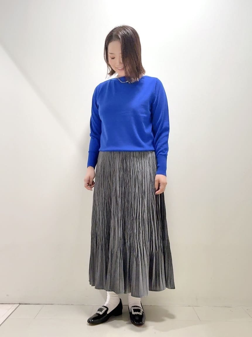 YUIさんの「UNTITLED｜【8色展開／コンパクト丈】レーヨン混 コクーンニット」を使ったコーディネート