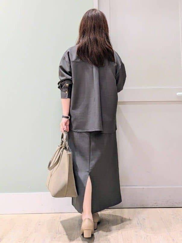 チグ♪さんの「grove｜【カセット服/選べる着丈】洗濯機で洗えるオーバーシャツ」を使ったコーディネート