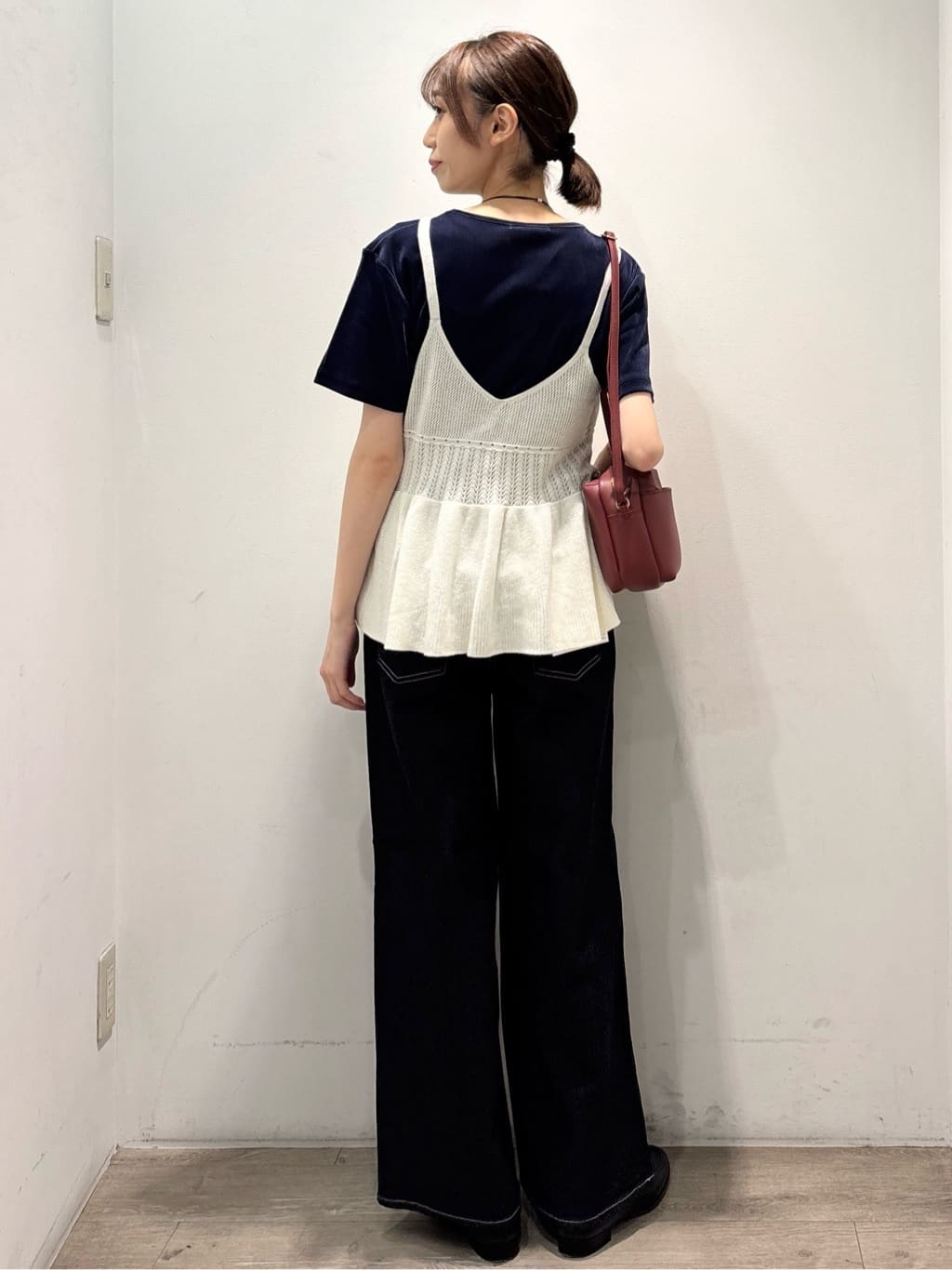 ぶまりんさんの「OPAQUE.CLIP｜フロッキーチュールTシャツ【洗濯機洗い可】」を使ったコーディネート