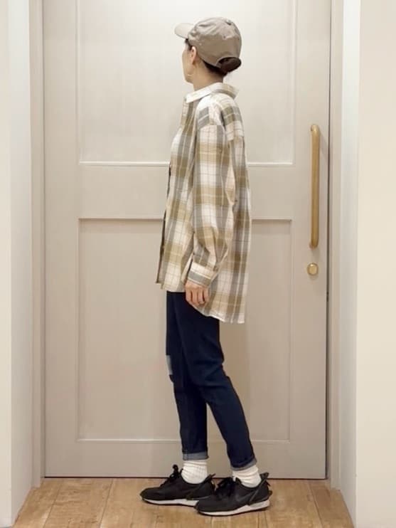 tamuさんの「SHOO･LA･RUE｜【洗濯機可/S-LL】程よい抜け感 大人のチェックシャツ」を使ったコーディネート