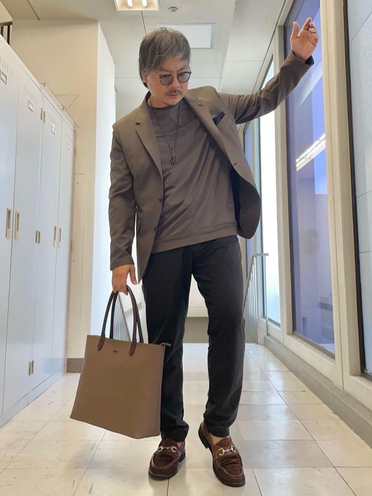 MAKOTO AIさんの「TAKEO KIKUCHI｜【COOL CITY WEAR】アーバンクール ジャケット /接触冷感・吸水速乾」を使ったコーディネート