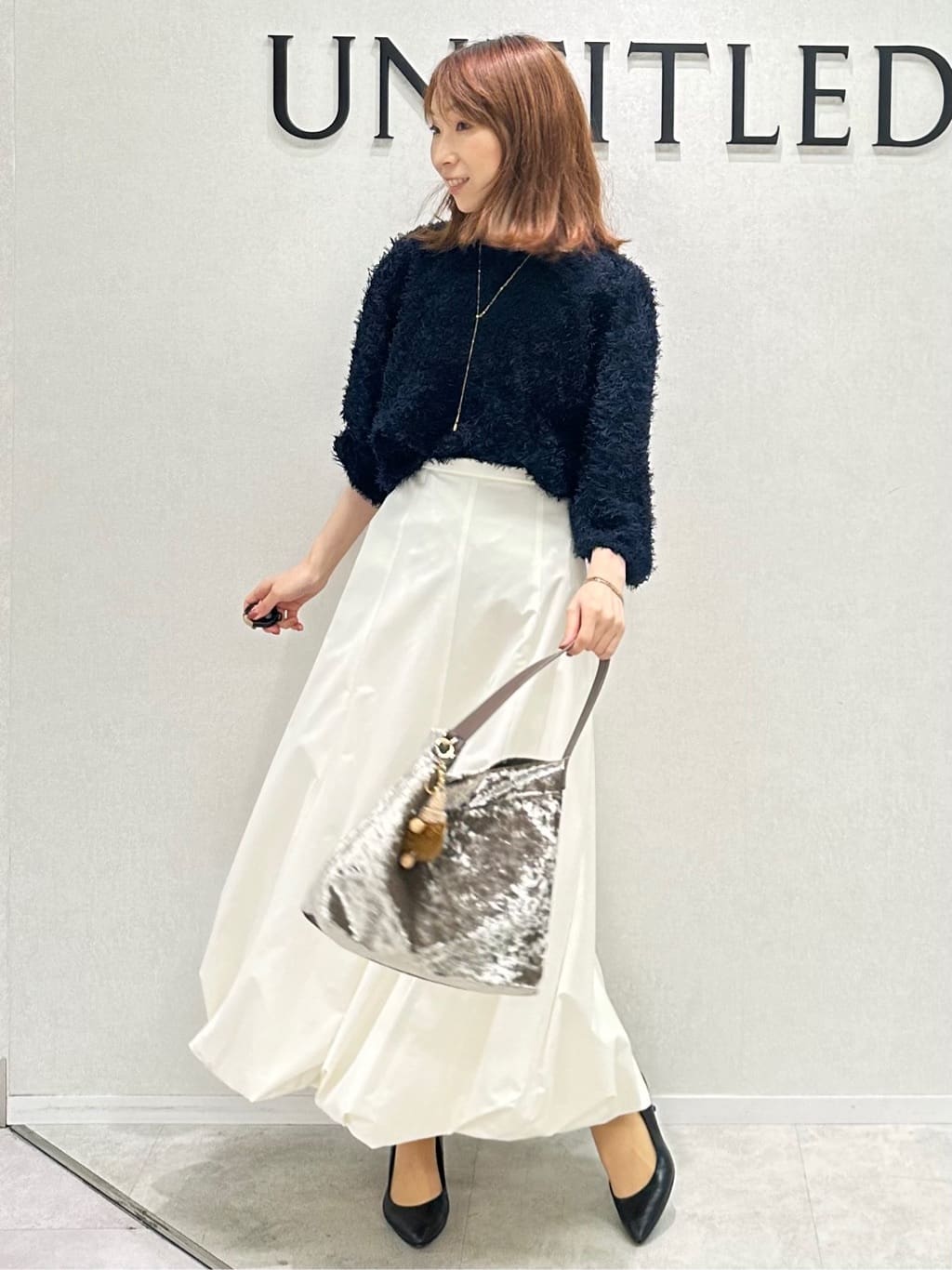 Miwaさんの「UNTITLED｜【アンサンブル可/ジャケット風】ウールミラノリブカーディガン」を使ったコーディネート