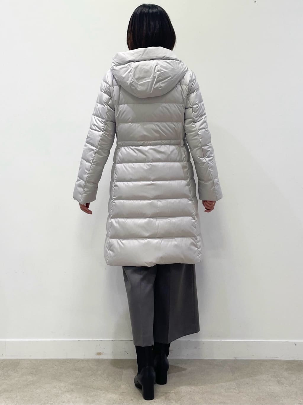 あやたかさんの「Reflect｜【SS-4Lサイズ／ウエスト調整可】フーデッドロングダウンコート」を使ったコーディネート